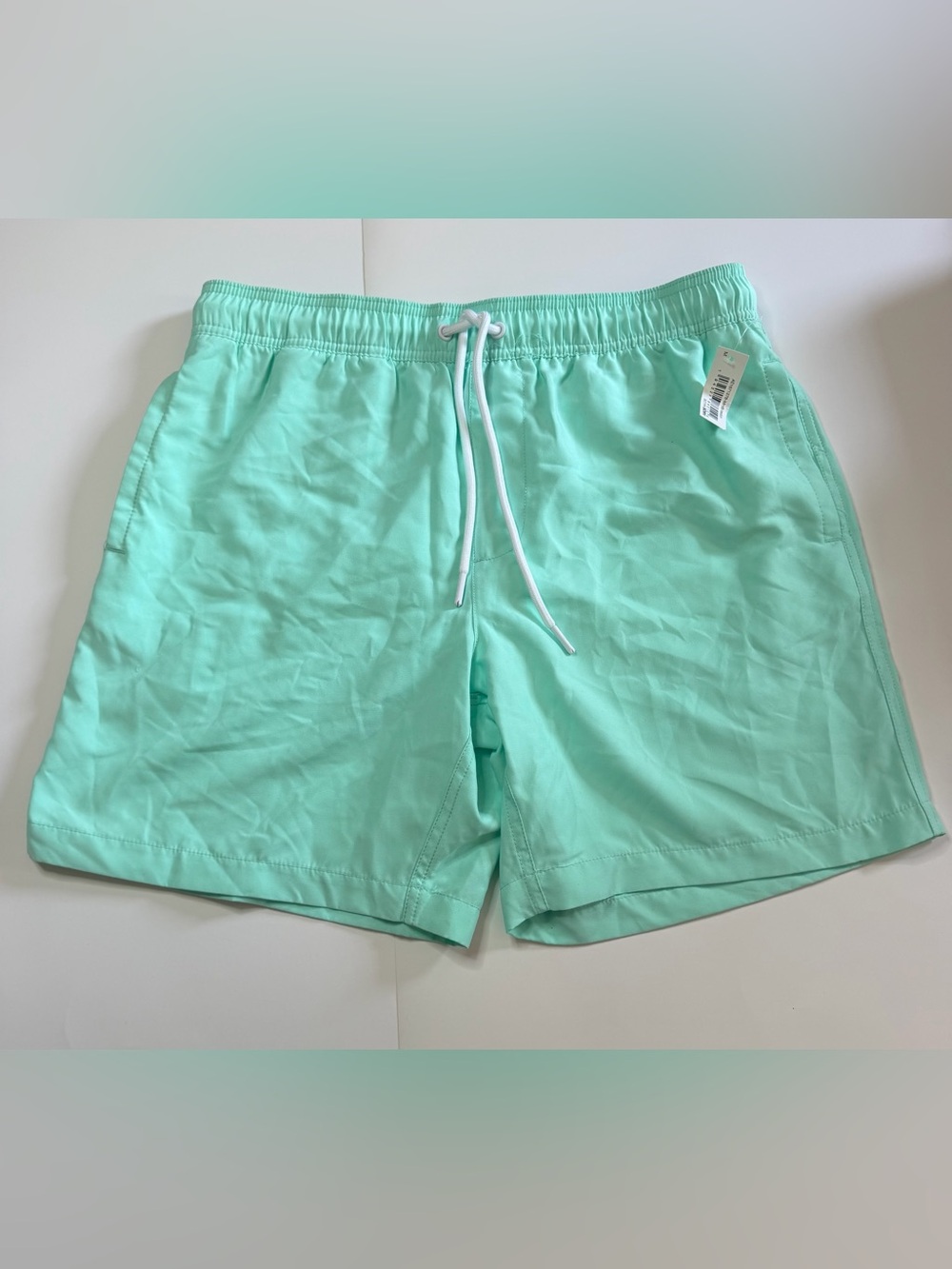Amazon Essentials Mint Green Swim Shorts with Drawstring